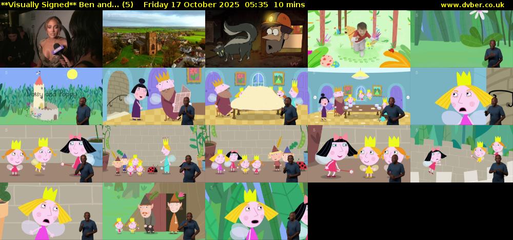 **Visually Signed** Ben and... (5) Friday 17 October 2025 05:35 - 05:45