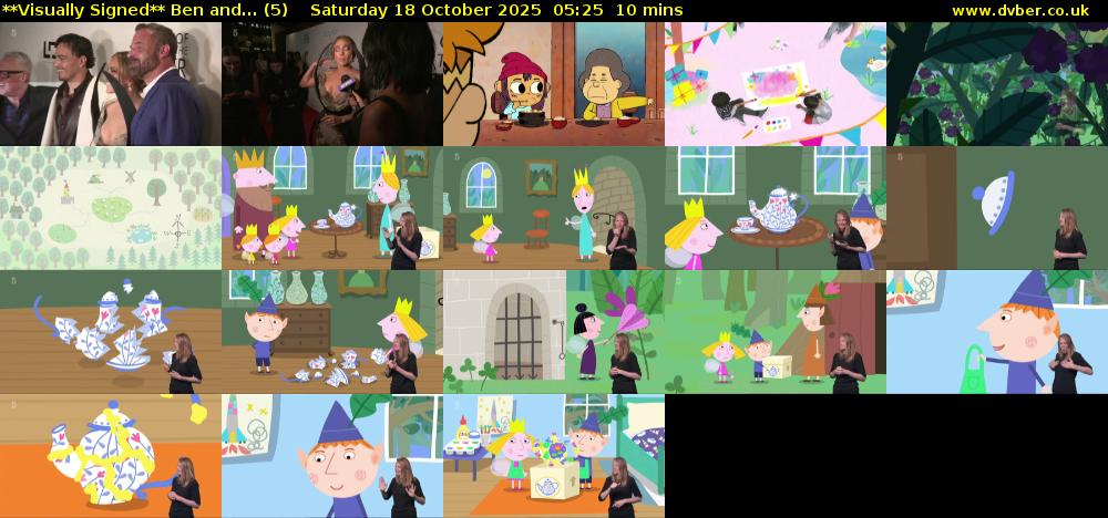 **Visually Signed** Ben and... (5) Saturday 18 October 2025 05:25 - 05:35