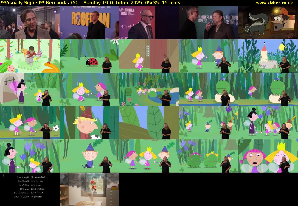 **Visually Signed** Ben and... (5) Sunday 19 October 2025 05:35 - 05:50