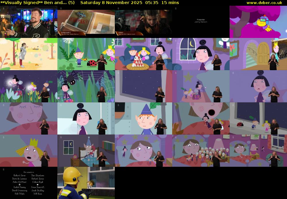 **Visually Signed** Ben and... (5) Saturday 8 November 2025 05:35 - 05:50