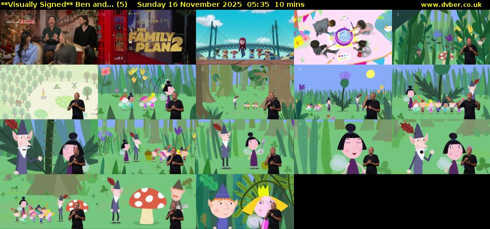 **Visually Signed** Ben and... (5) Sunday 16 November 2025 05:35 - 05:45