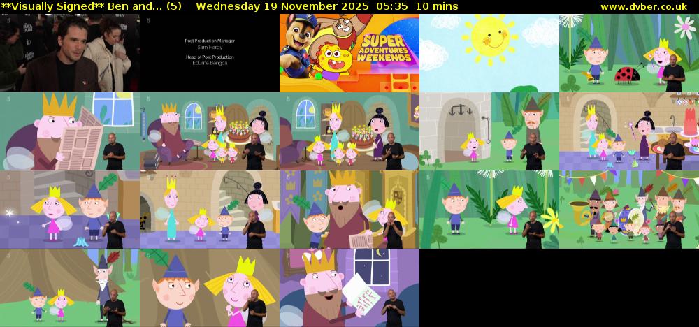 **Visually Signed** Ben and... (5) Wednesday 19 November 2025 05:35 - 05:45