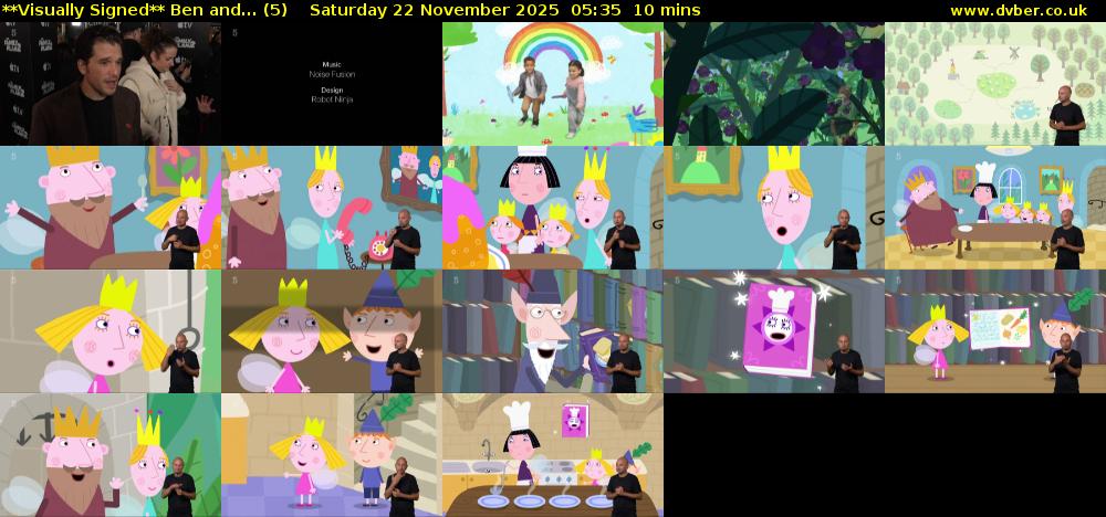 **Visually Signed** Ben and... (5) Saturday 22 November 2025 05:35 - 05:45