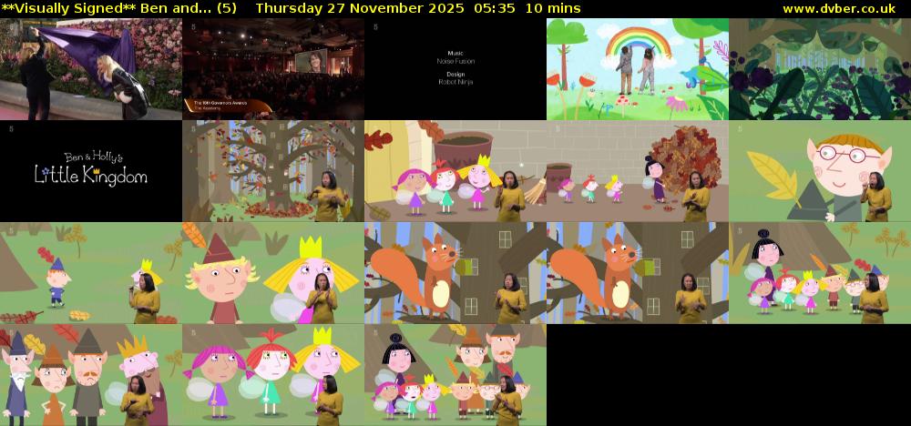 **Visually Signed** Ben and... (5) Thursday 27 November 2025 05:35 - 05:45