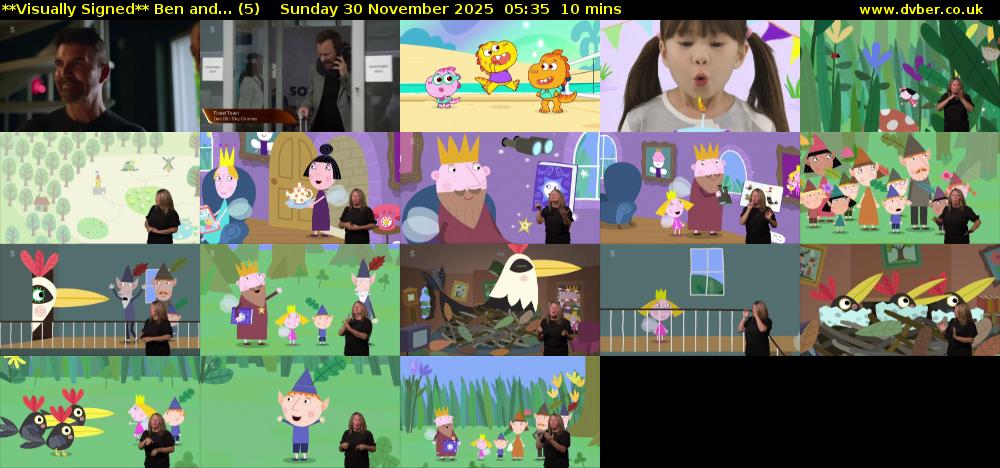 **Visually Signed** Ben and... (5) Sunday 30 November 2025 05:35 - 05:45