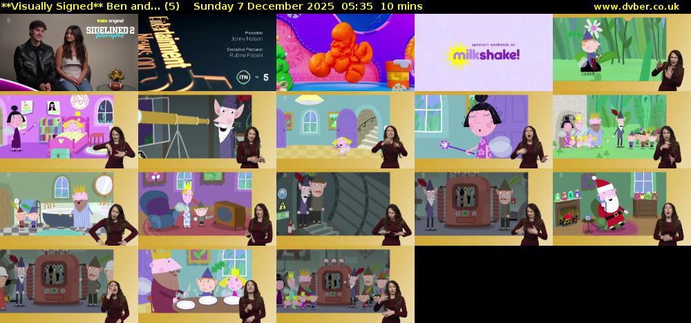 **Visually Signed** Ben and... (5) Sunday 7 December 2025 05:35 - 05:45