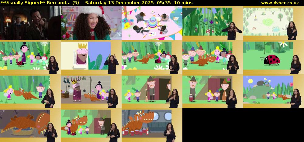 **Visually Signed** Ben and... (5) Saturday 13 December 2025 05:35 - 05:45