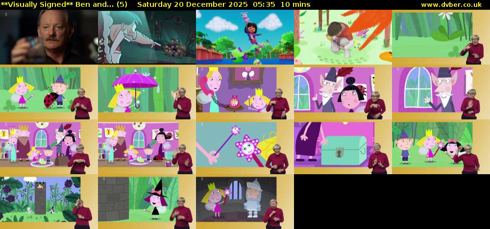 **Visually Signed** Ben and... (5) Saturday 20 December 2025 05:35 - 05:45