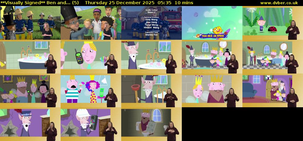**Visually Signed** Ben and... (5) Thursday 25 December 2025 05:35 - 05:45