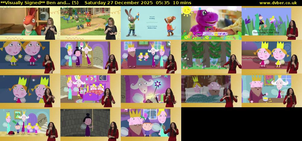 **Visually Signed** Ben and... (5) Saturday 27 December 2025 05:35 - 05:45