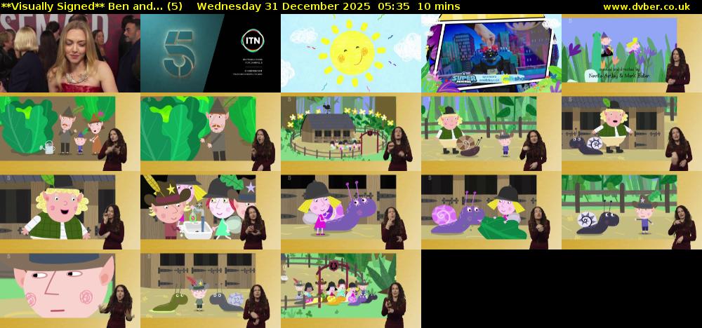 **Visually Signed** Ben and... (5) Wednesday 31 December 2025 05:35 - 05:45