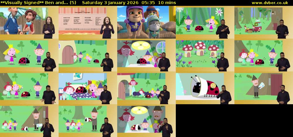 **Visually Signed** Ben and... (5) Saturday 3 January 2026 05:35 - 05:45