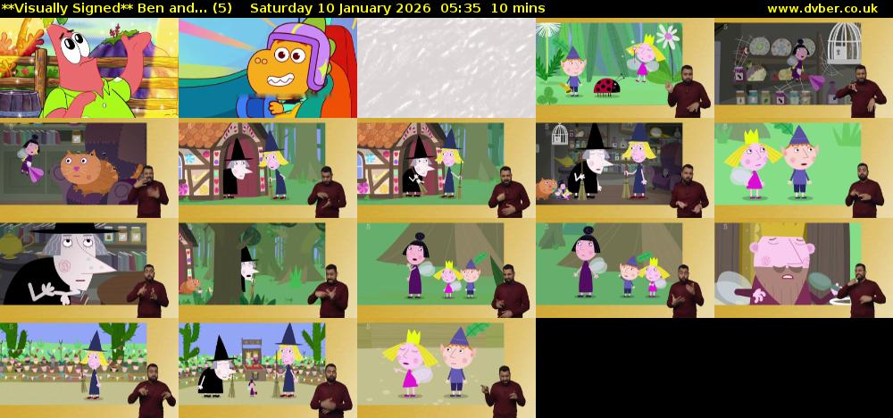 **Visually Signed** Ben and... (5) Saturday 10 January 2026 05:35 - 05:45