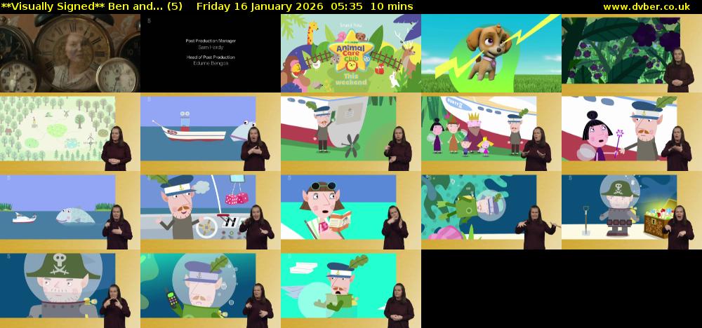 **Visually Signed** Ben and... (5) Friday 16 January 2026 05:35 - 05:45