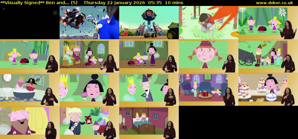 **Visually Signed** Ben and... (5) Thursday 22 January 2026 05:35 - 05:45