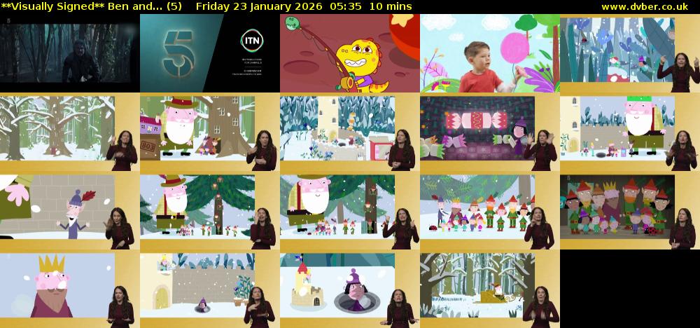 **Visually Signed** Ben and... (5) Friday 23 January 2026 05:35 - 05:45
