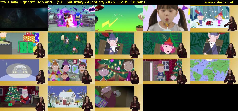 **Visually Signed** Ben and... (5) Saturday 24 January 2026 05:35 - 05:45