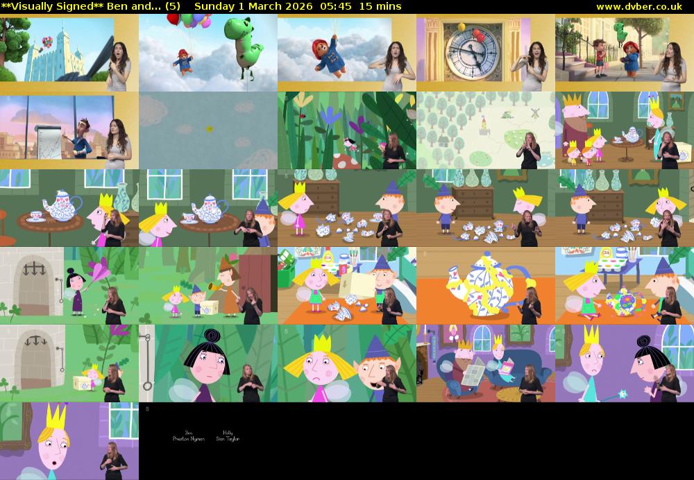 **Visually Signed** Ben and... (5) Sunday 1 March 2026 05:45 - 06:00