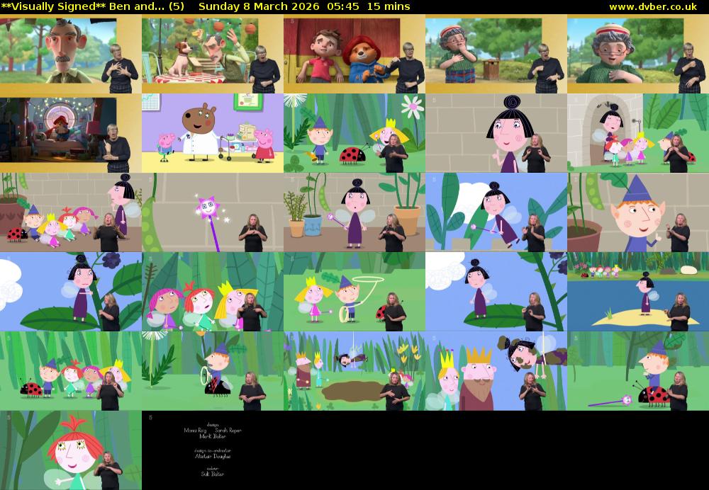 **Visually Signed** Ben and... (5) Sunday 8 March 2026 05:45 - 06:00