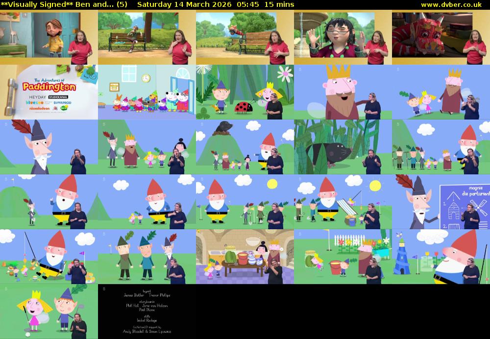 **Visually Signed** Ben and... (5) Saturday 14 March 2026 05:45 - 06:00