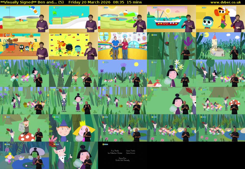 **Visually Signed** Ben and... (5) Friday 20 March 2026 08:35 - 08:50