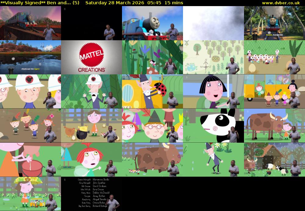 **Visually Signed** Ben and... (5) Saturday 28 March 2026 05:45 - 06:00