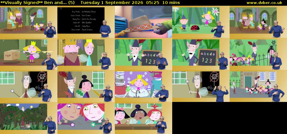 **Visually Signed** Ben and... (5) Tuesday 1 September 2026 05:25 - 05:35
