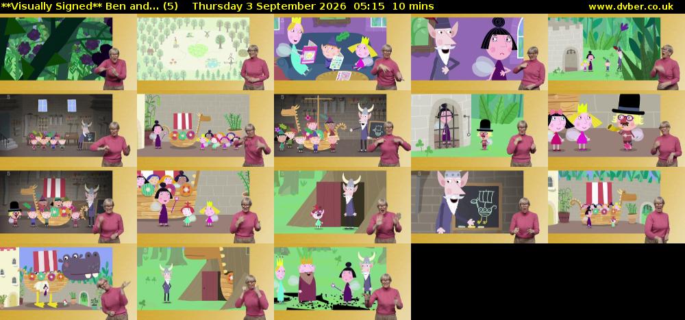 **Visually Signed** Ben and... (5) Thursday 3 September 2026 05:15 - 05:25