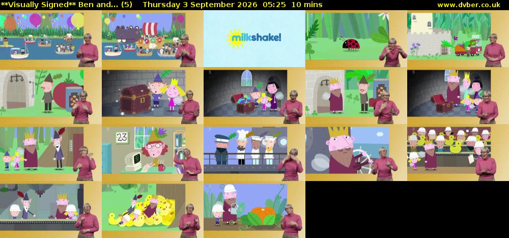 **Visually Signed** Ben and... (5) Thursday 3 September 2026 05:25 - 05:35
