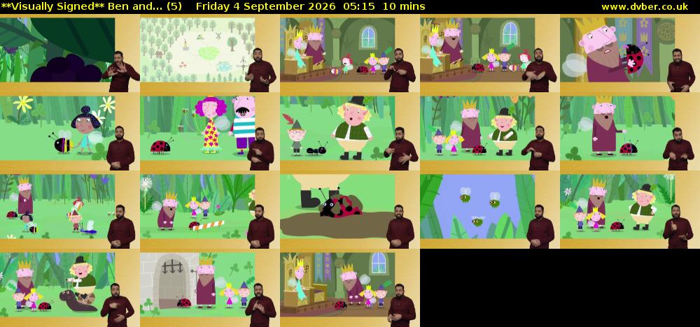 **Visually Signed** Ben and... (5) Friday 4 September 2026 05:15 - 05:25