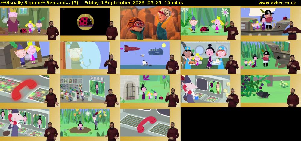 **Visually Signed** Ben and... (5) Friday 4 September 2026 05:25 - 05:35