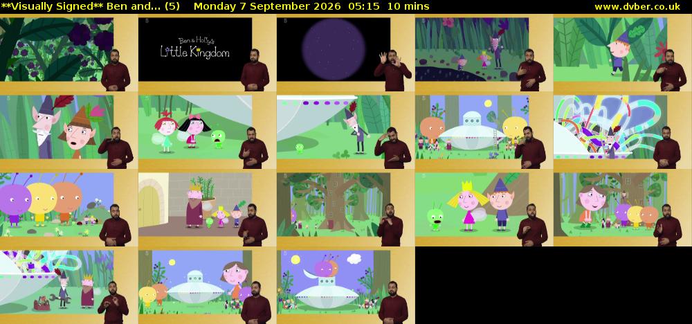 **Visually Signed** Ben and... (5) Monday 7 September 2026 05:15 - 05:25
