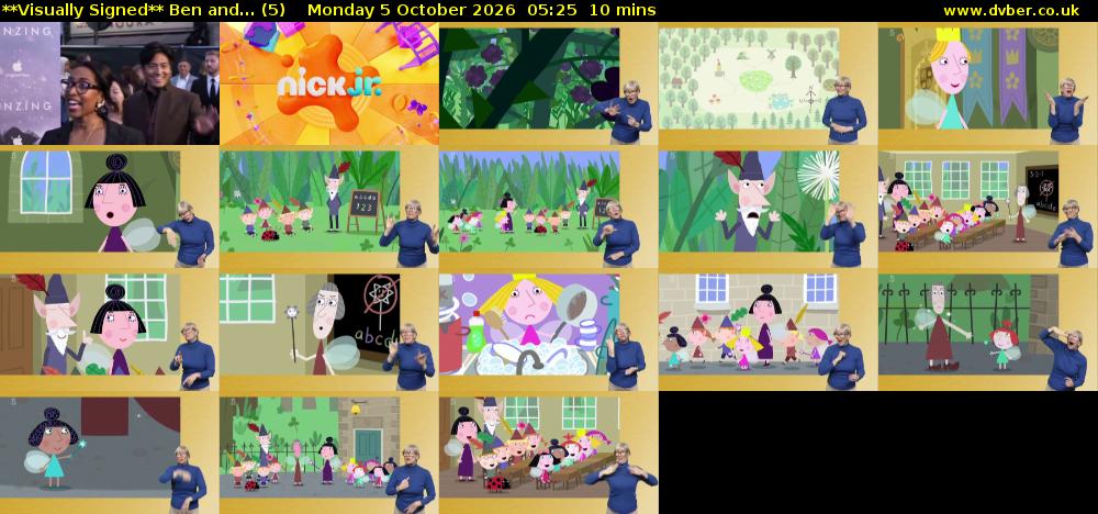 **Visually Signed** Ben and... (5) Monday 5 October 2026 05:25 - 05:35
