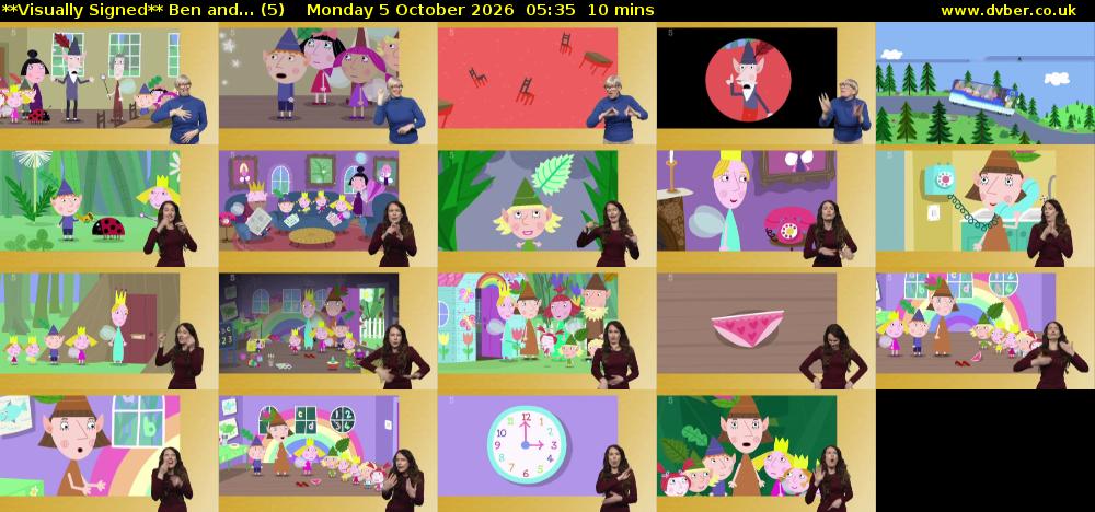 **Visually Signed** Ben and... (5) Monday 5 October 2026 05:35 - 05:45