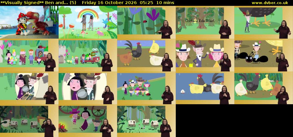 **Visually Signed** Ben and... (5) Friday 16 October 2026 05:25 - 05:35