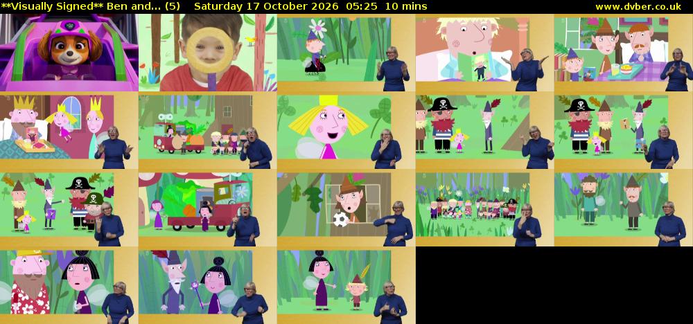 **Visually Signed** Ben and... (5) Saturday 17 October 2026 05:25 - 05:35