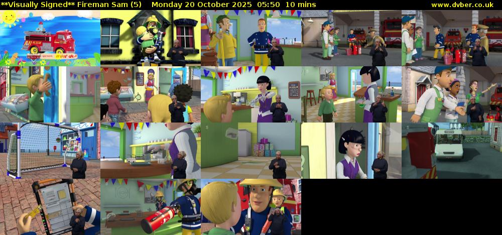 **Visually Signed** Fireman Sam (5) Monday 20 October 2025 05:50 - 06:00