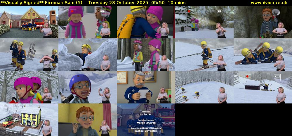 **Visually Signed** Fireman Sam (5) Tuesday 28 October 2025 05:50 - 06:00