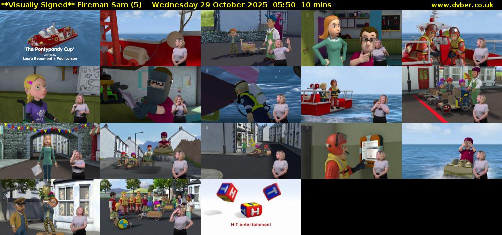 **Visually Signed** Fireman Sam (5) Wednesday 29 October 2025 05:50 - 06:00