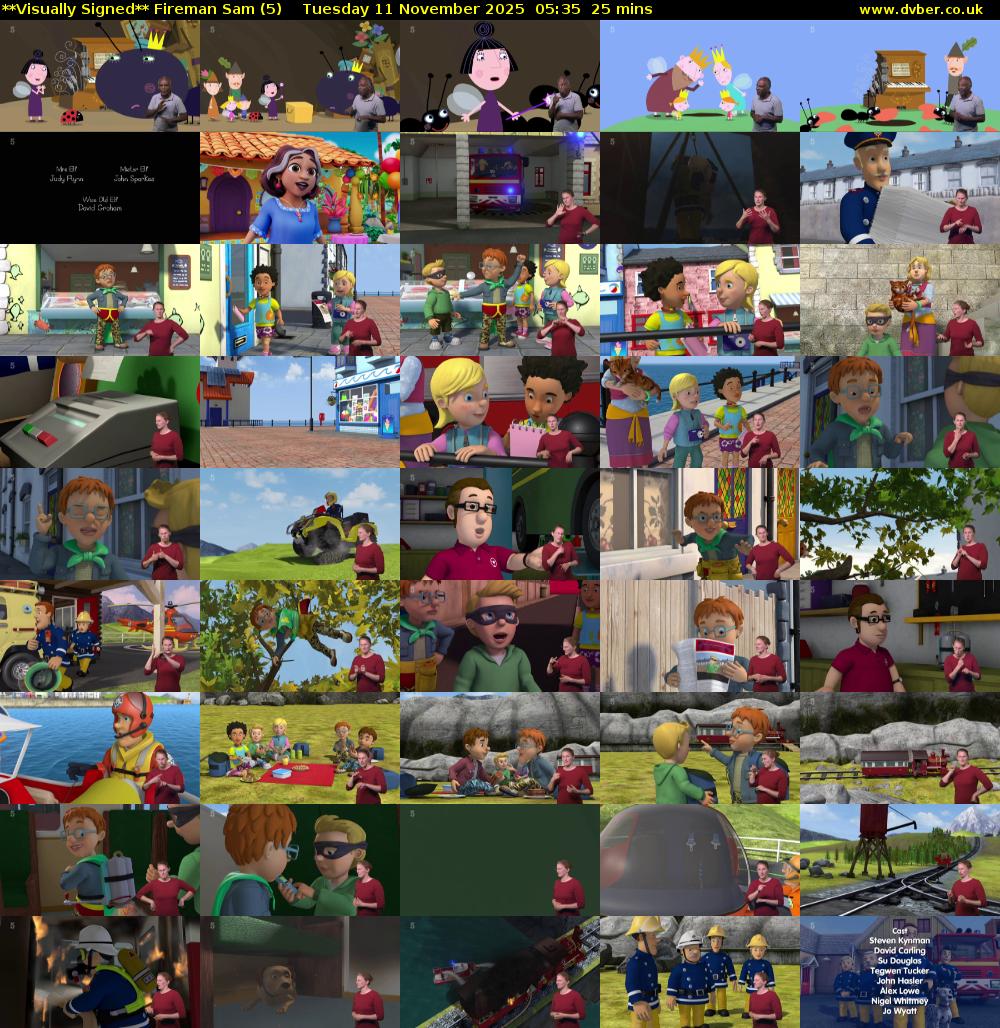 **Visually Signed** Fireman Sam (5) Tuesday 11 November 2025 05:35 - 06:00