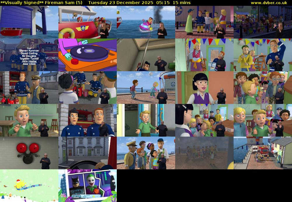 **Visually Signed** Fireman Sam (5) Tuesday 23 December 2025 05:15 - 05:30