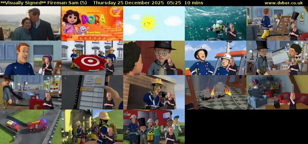 **Visually Signed** Fireman Sam (5) Thursday 25 December 2025 05:25 - 05:35