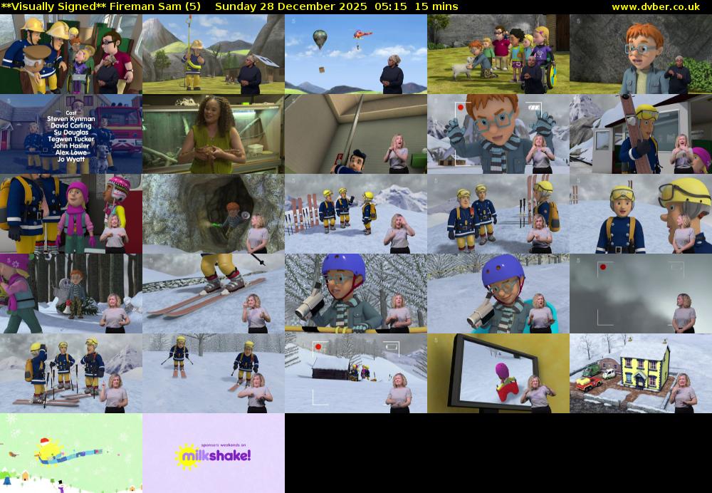 **Visually Signed** Fireman Sam (5) Sunday 28 December 2025 05:15 - 05:30