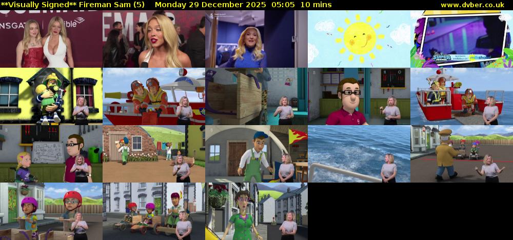 **Visually Signed** Fireman Sam (5) Monday 29 December 2025 05:05 - 05:15