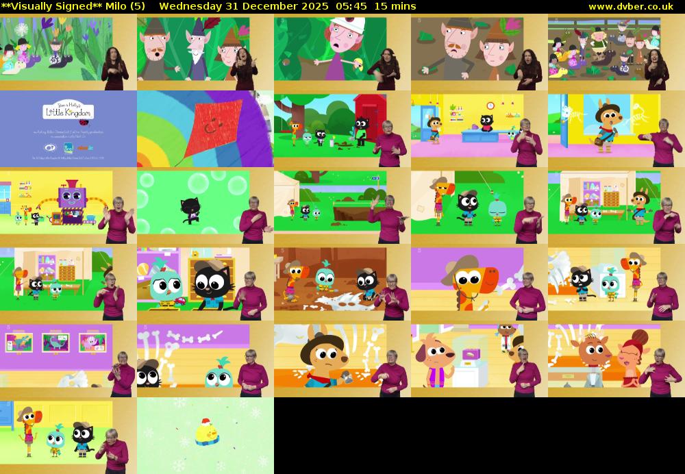 **Visually Signed** Milo (5) Wednesday 31 December 2025 05:45 - 06:00