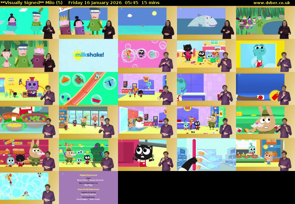 **Visually Signed** Milo (5) Friday 16 January 2026 05:45 - 06:00