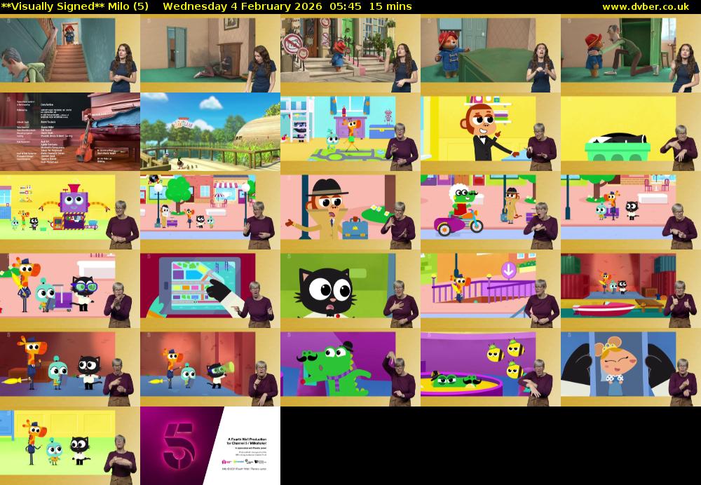 **Visually Signed** Milo (5) Wednesday 4 February 2026 05:45 - 06:00