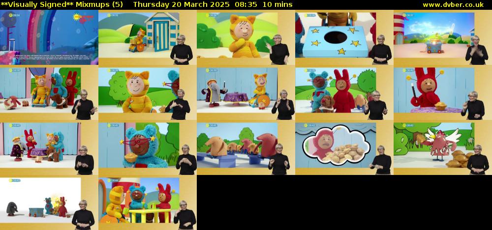 **Visually Signed** Mixmups (5) Thursday 20 March 2025 08:35 - 08:45