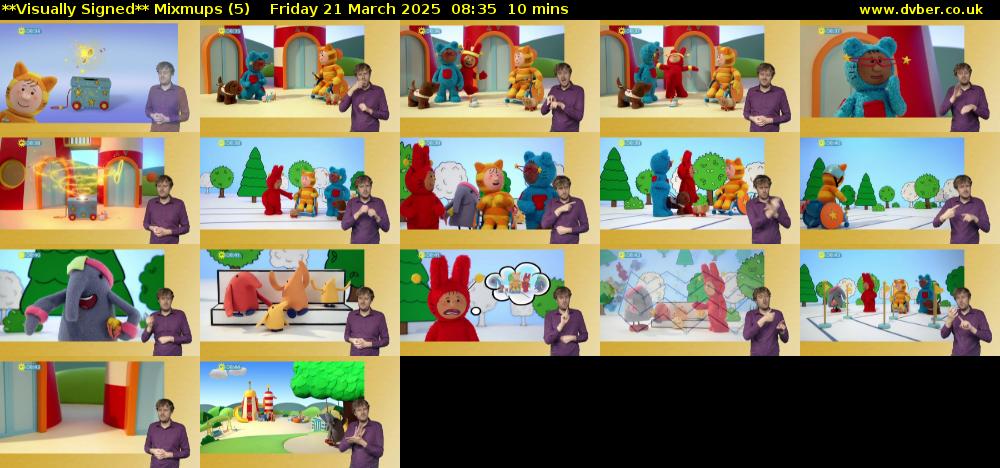 **Visually Signed** Mixmups (5) Friday 21 March 2025 08:35 - 08:45