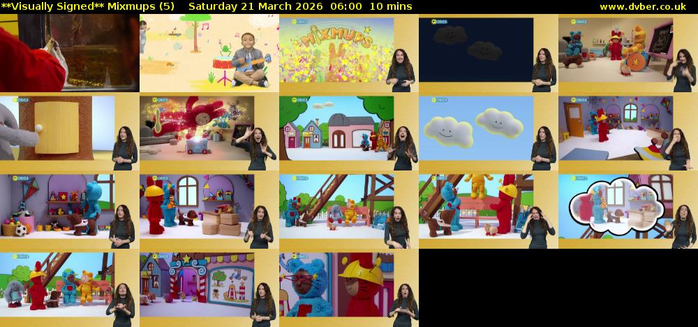 **Visually Signed** Mixmups (5) Saturday 21 March 2026 06:00 - 06:10